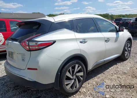 2015 Nissan Murano Platinum из США, поврежденный, VIN 5N1AZ2MH3FN221671